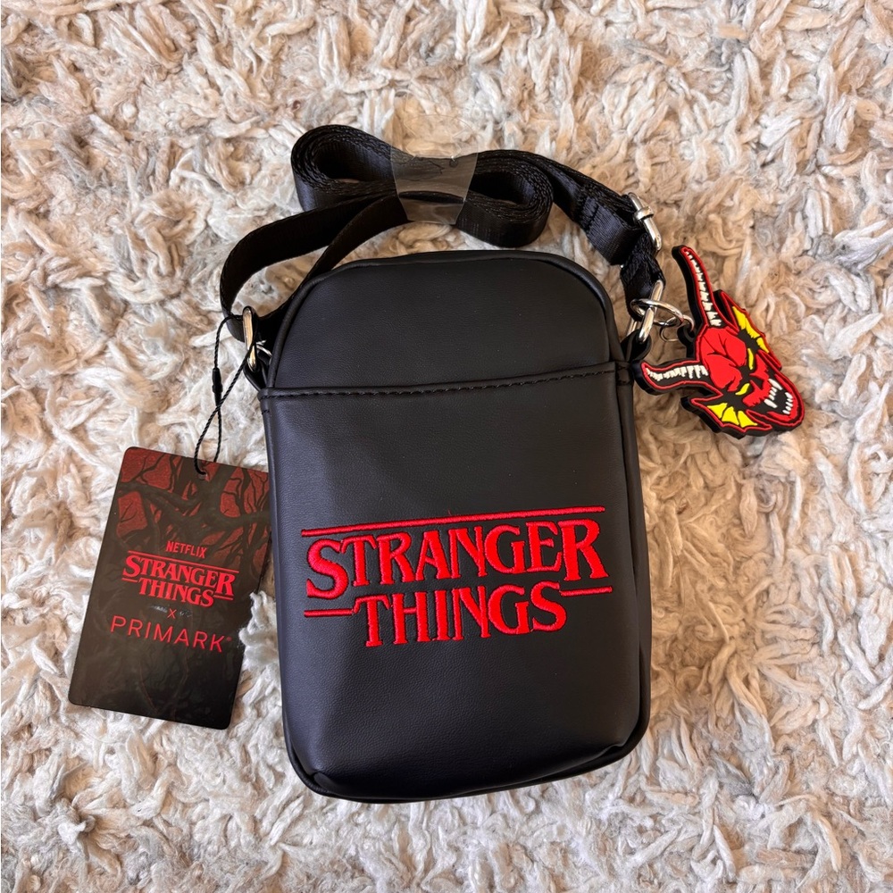 Stranger Things Black Mini Crossbody Bag Phone Wallet Bag Brand New Primark